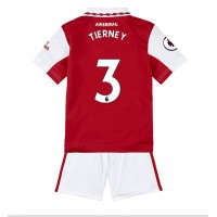 Dres Arsenal Kieran Tierney #3 Domaci za djecu 2022-23 Kratak Rukav (+ kratke hlače)